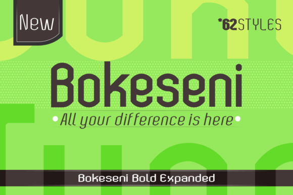 Bokeseni Bold Expanded Font - Featured Image