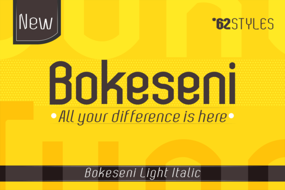 Bokeseni Light Italic Font - Featured Image