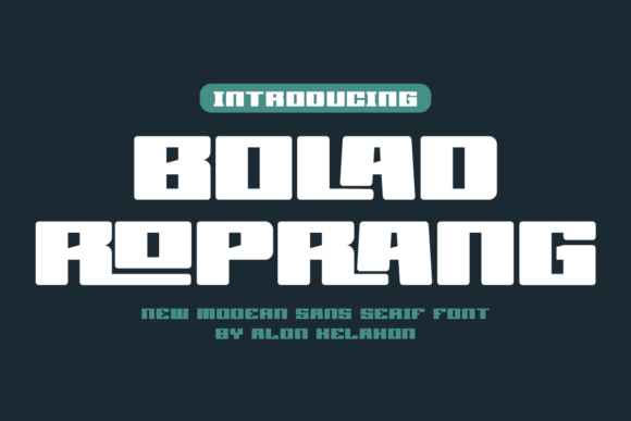 Bolad Roprang Font - Featured Image