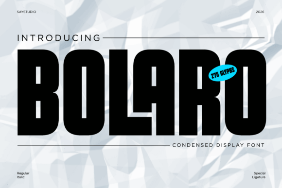 Bolaro Font - Featured Image