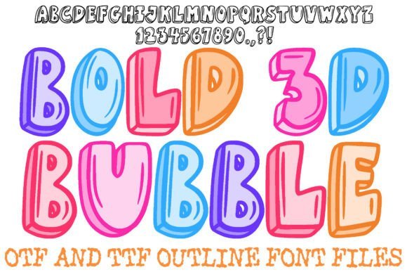 Bold 3d Bubble Font - Featured Image