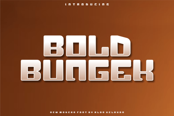 Bold Bungek Font - Featured Image