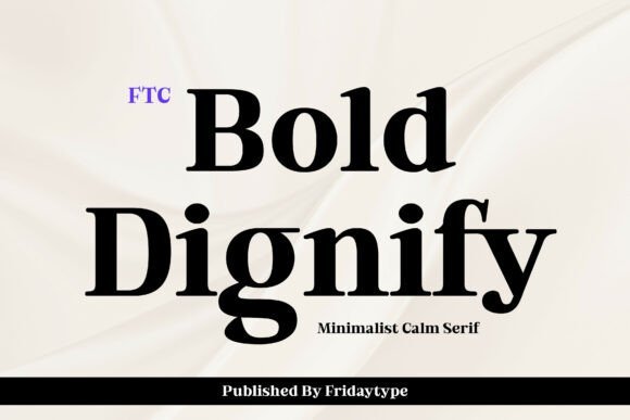 Bold Dignify Font - Featured Image