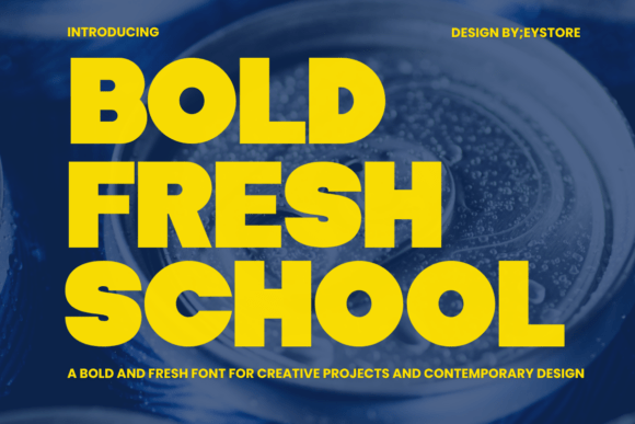 Bold Fresh School Font - Featured Image