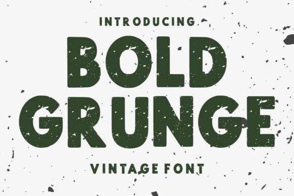 Bold Grunge Font - Featured Image