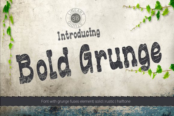 Bold Grunge Font - Featured Image