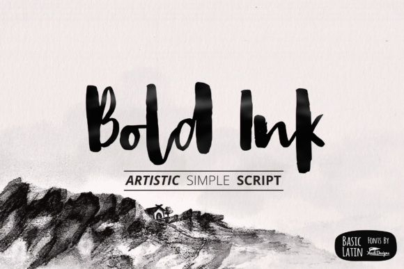 Bold Ink Font - Featured Image