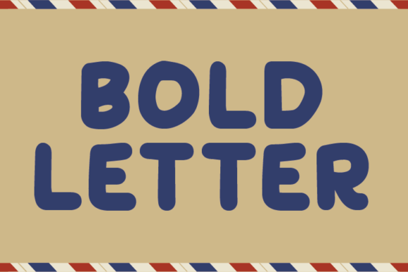 Bold Letter Font - Featured Image
