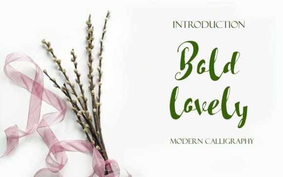 Bold Lovely Font - Featured Image