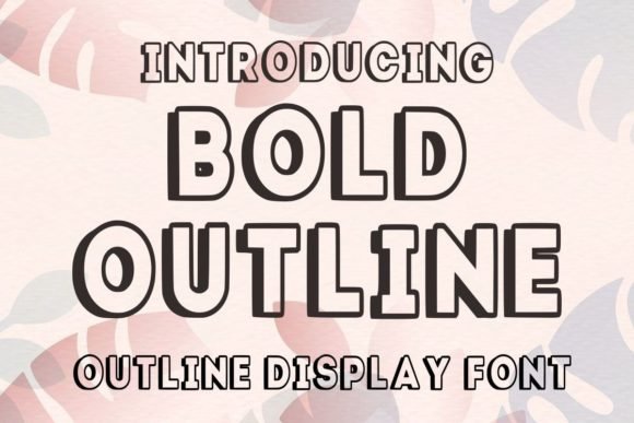 Bold Outline Font - Featured Image