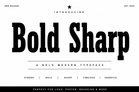 Bold Sharp Font - Featured Image