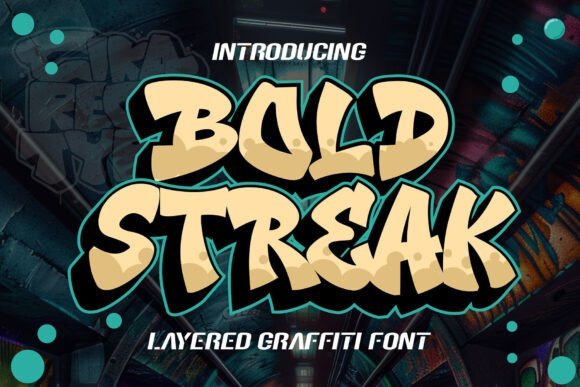 Bold Streak Font - Featured Image