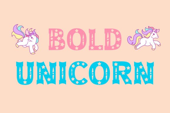 Bold Unicorn Font - Featured Image