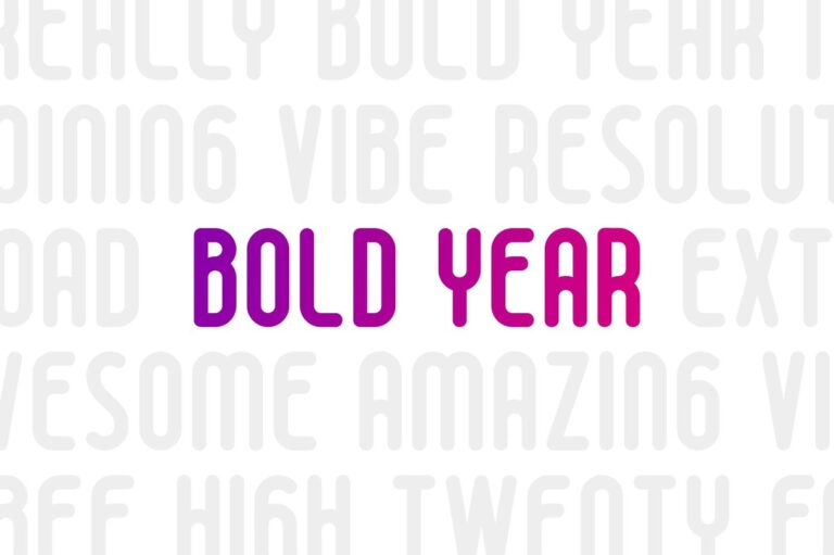 Bold Year Font - Featured Image