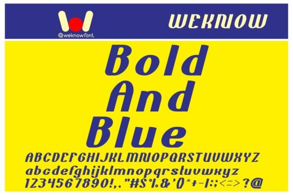 Bold and Blue Font - Featured Image