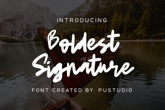 Boldest Signature Font - Featured Image