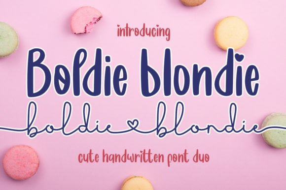 Boldie Blondie Font - Featured Image