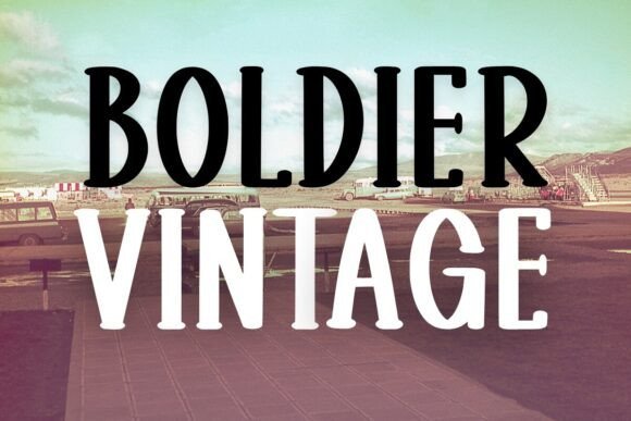 Boldier Vintage Font - Featured Image