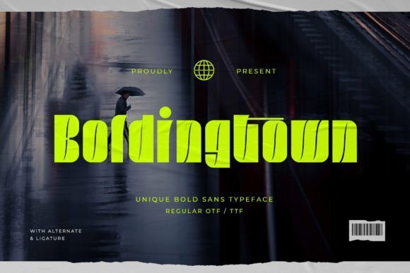 Boldingtown Font - Featured Image