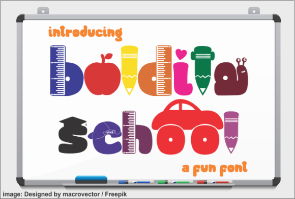 Boldita School Font - Featured Image