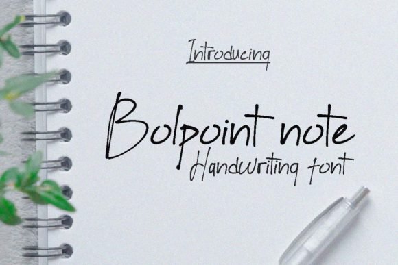 Bolpoint Note Font - Featured Image