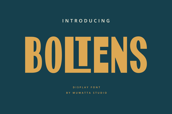 Boltens Font - Featured Image