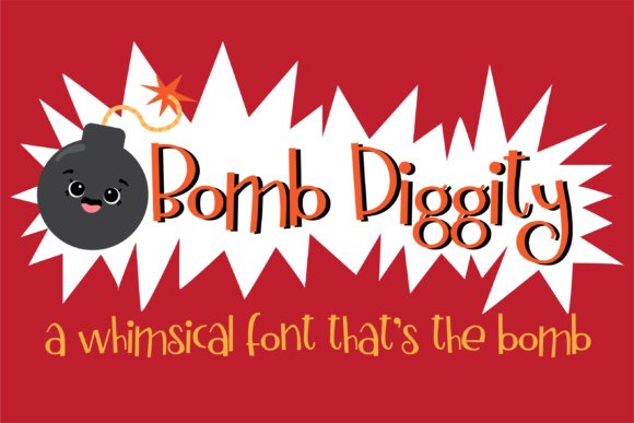 Bomb Diggity Font - Featured Image