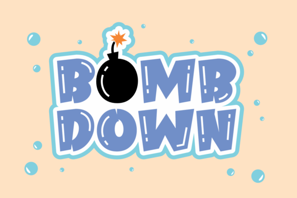 Bomb Down Font - Featured Image