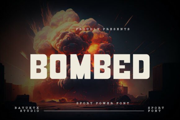 Bombed Font - Featured Image