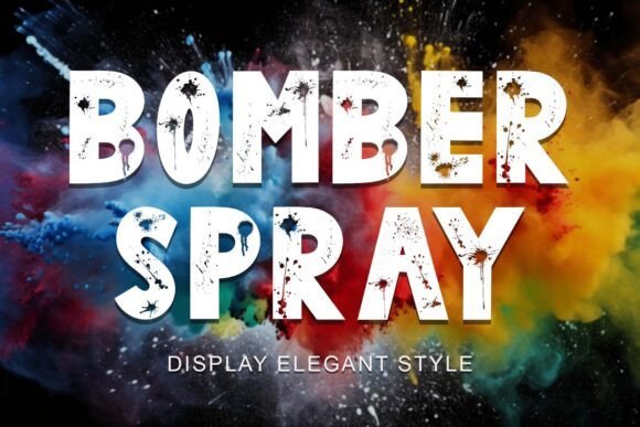 Bomber Spray Font - Featured Image
