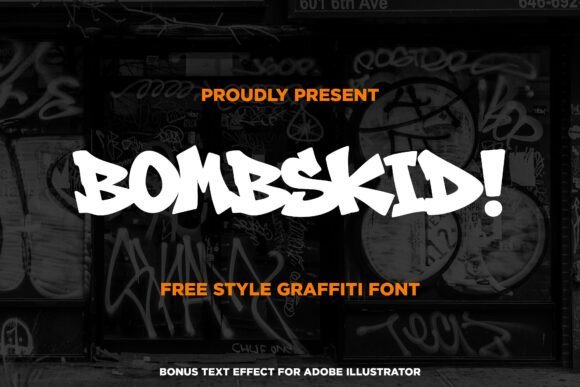 Bombskid Font - Featured Image