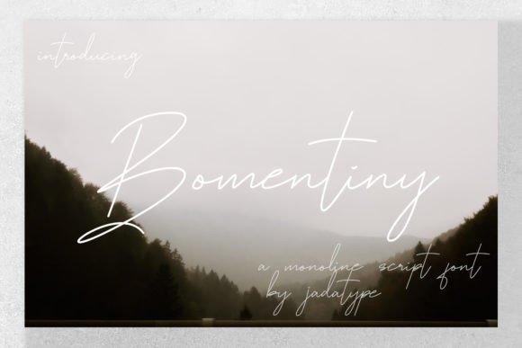 Bomentiny Font - Featured Image