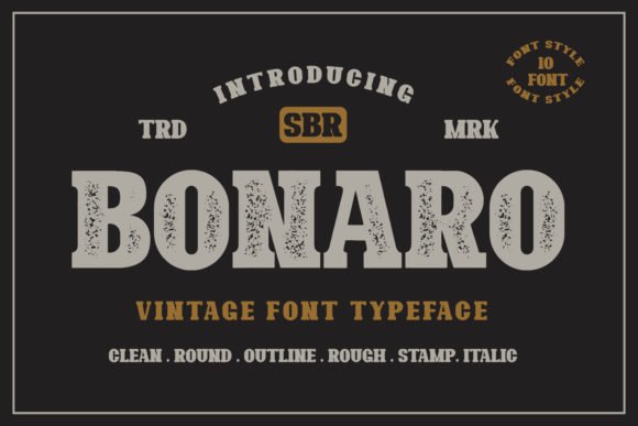 Bonaro Family Font - Featured Image
