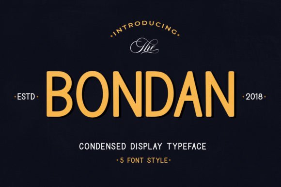 Bondan Family Font - Featured Image