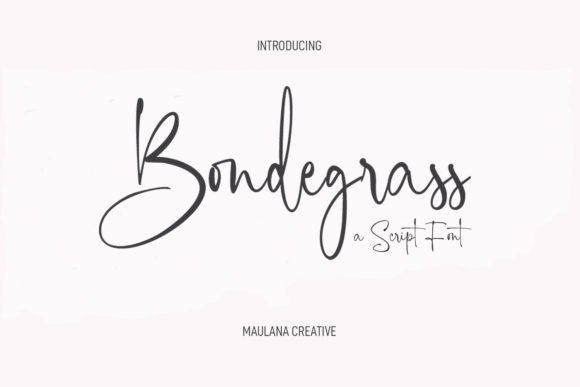 Bondegrass Script Font - Featured Image
