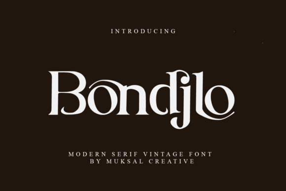 Bondjlo Font - Featured Image