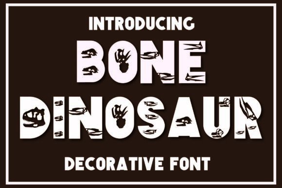 Bone Dinosaur Font - Featured Image