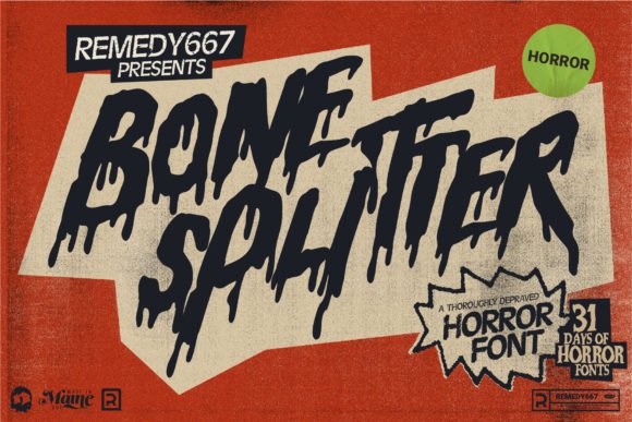 Bone Splitter Font - Featured Image