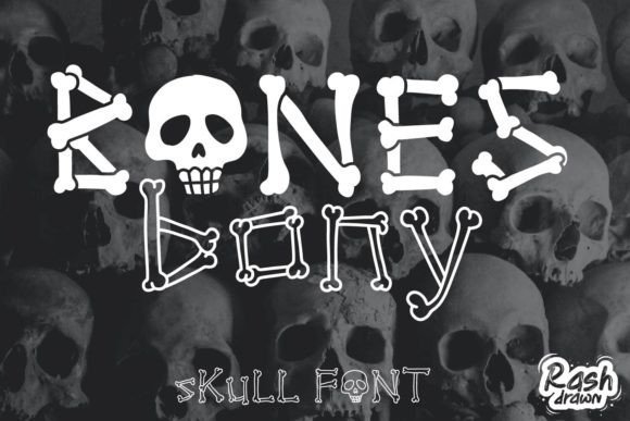 Bones Bony Font - Featured Image