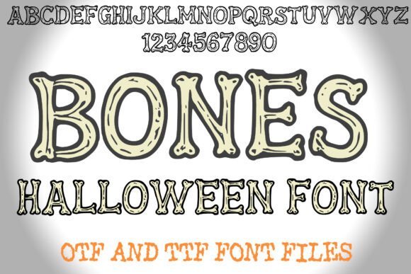 Bones Halloween Font - Featured Image