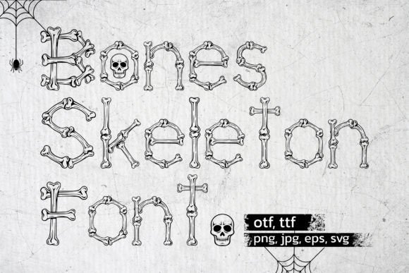 Bones Skeleton Font - Featured Image