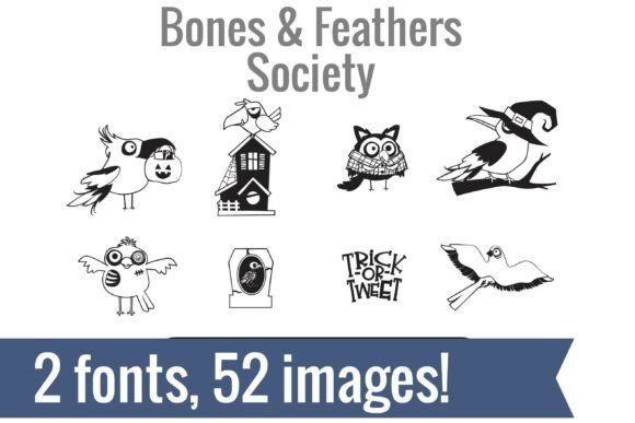 Bones and Feathers Society Font - Featured Image