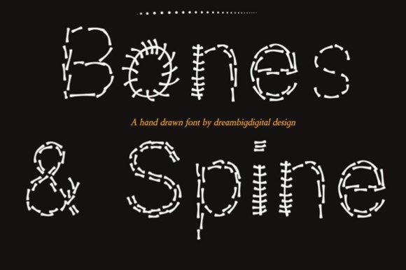 Bones and Spine Font - Featured Image