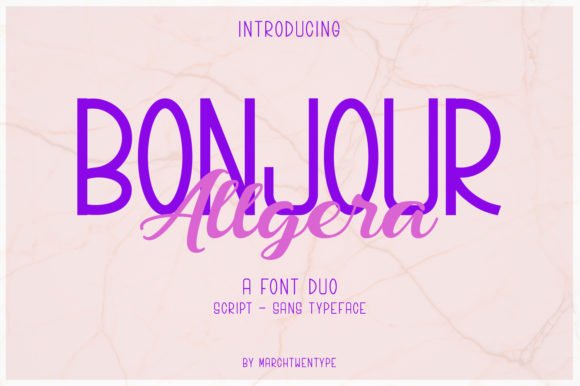 Bonjour Allgera Duo Font - Featured Image
