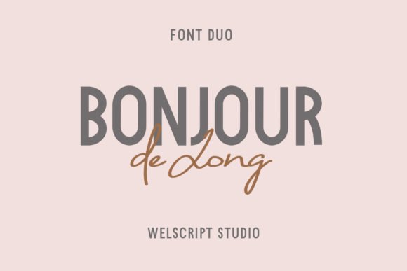 Bonjour De Jong Font - Featured Image