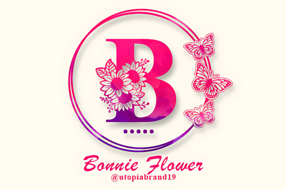 Bonnie Flower Monogram Font - Featured Image