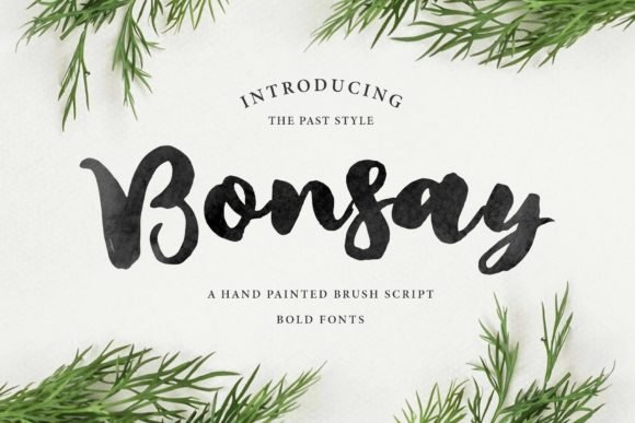 Bonsay Brush Font - Featured Image
