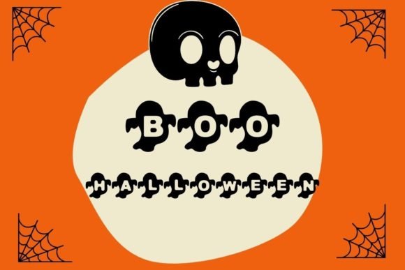 Boo Ghost Halloween Font - Featured Image