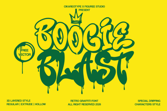 Boogie Blast Font - Featured Image