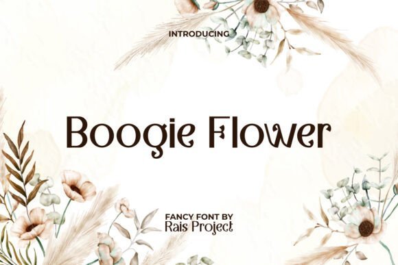 Boogie Flower Font - Featured Image